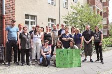 Mieterprotest von Bewohnern im Lettekiez