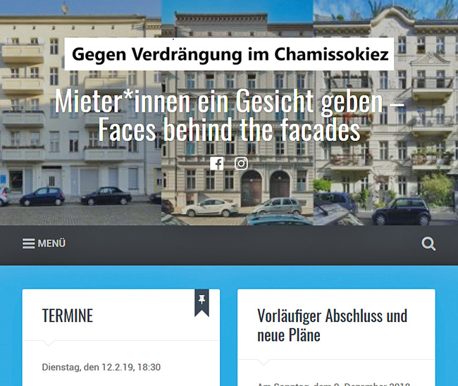Webtipp Chamissokiez Mieter Gegen Verdrangung Berliner Mieterverein E V