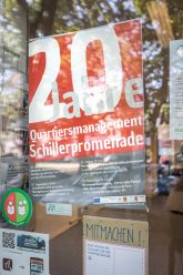 Plakat 20 Jahre QM Schillerpromenade