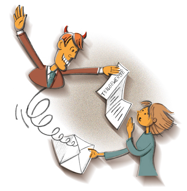 Illustration zu Teilgewerbevertrag Illustration zu Teilgewerbevertrag