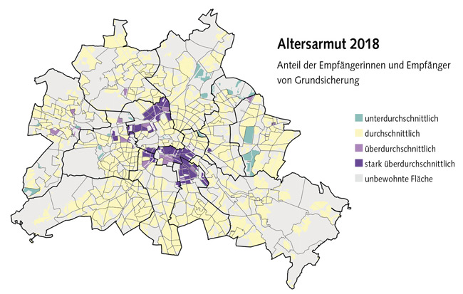 Berlin-Karte zur Altersarmut