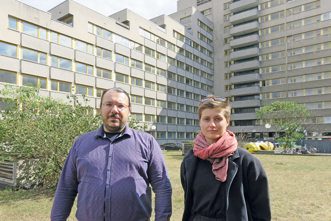 Asum-Mieterberaterin Cosima Speckhardt, Kollege Hoppe Asum-Mieterberaterin Cosima Speckhardt, Kollege Hoppe