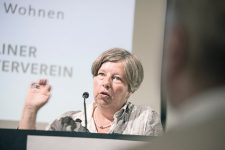 Katrin Lompscher als Gast bei der BMV-Delegiertenversammlung im Mai 2018