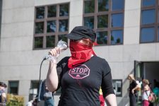 Protestkundgebung vor dem Amtsgericht Tempelhof-Kreuzberg