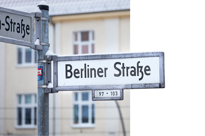 Straßenschild ,Berliner Straße‘