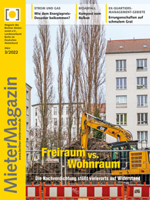 Titelseite MieterMagazin 3/2022