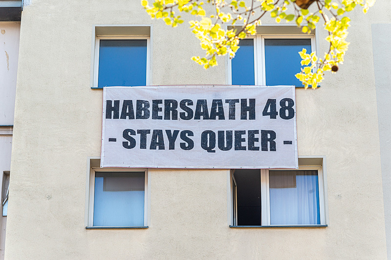 Transparent an der Habersaathstraße 48