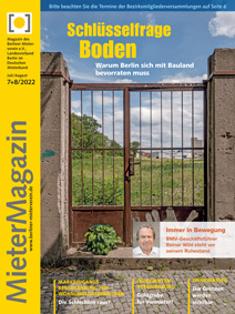Titelseite MieterMagazin 7+8-2022
