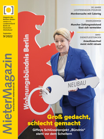 Titelseite MieterMagazin 9/2022