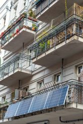 Solaranlage am Balkon