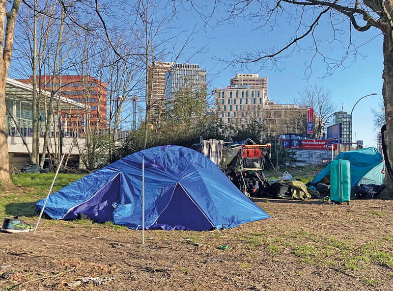 Obdachlosen-Zelt