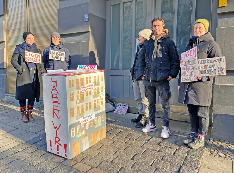 Mieterprotest in der Lychener Straße Mieterprotest in der Lychener Straße