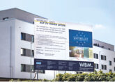 Baustellenschild der WBM
