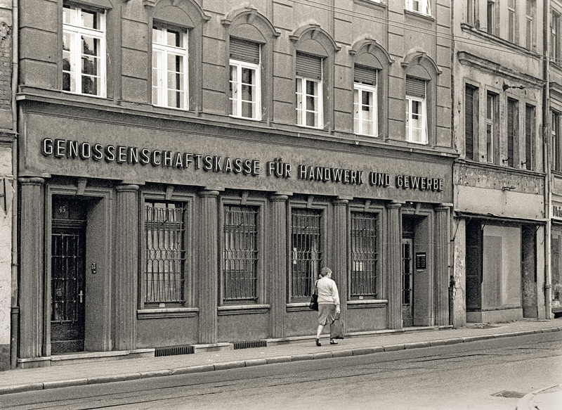 Ehemalige Filiale der Genossenschaftskasse in der DDR