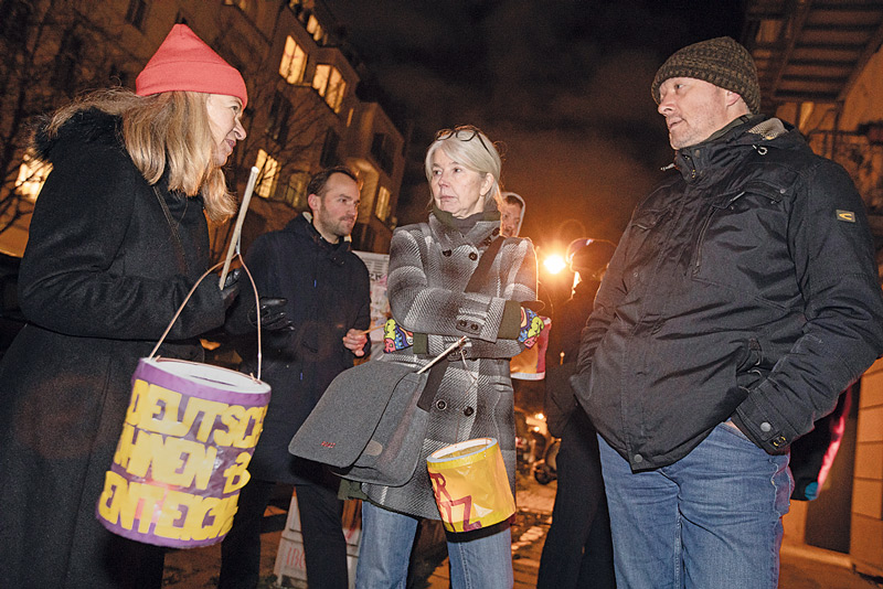 Protestaktion von ,Pankow gegen Verdrängung‘
