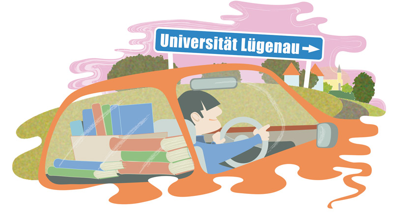 Illustration ,Uni Lügenau‘