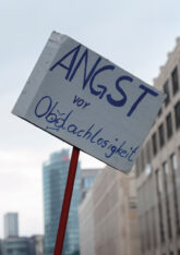 Plakat ,Angst vor Obdachlosigkeit‘