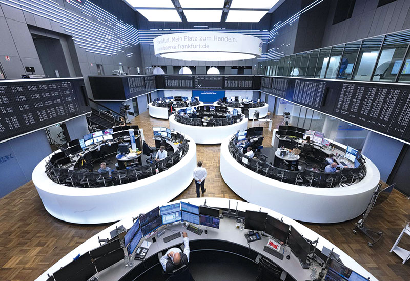 Börsensaal in der Börse Frankfurt Börsensaal in der Börse Frankfurt