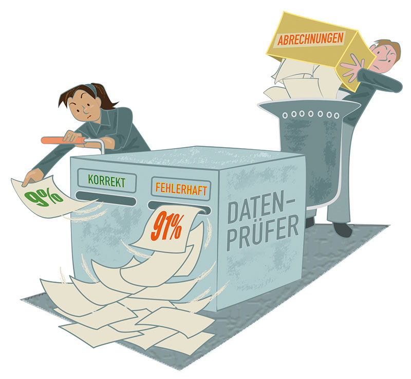 Illustration: Heizkosten-Datencheck Illustration: Heizkosten-Datencheck