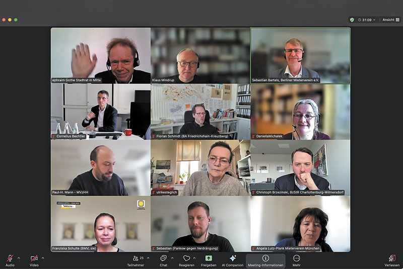 Videokonferenz des Bündnisses Videokonferenz des Bündnisses