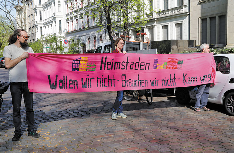 Protest gegen Heimstaden Protest gegen Heimstaden