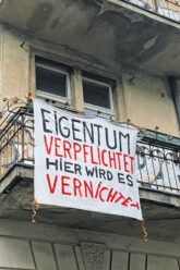 Protest gegen Leerstand