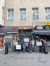 Protest der Hausbewohner