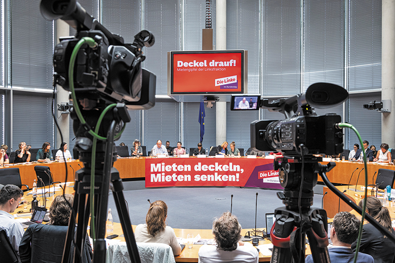 Vorstellung des Mietendeckels durch die Linke Vorstellung des Mietendeckels durch die Linke