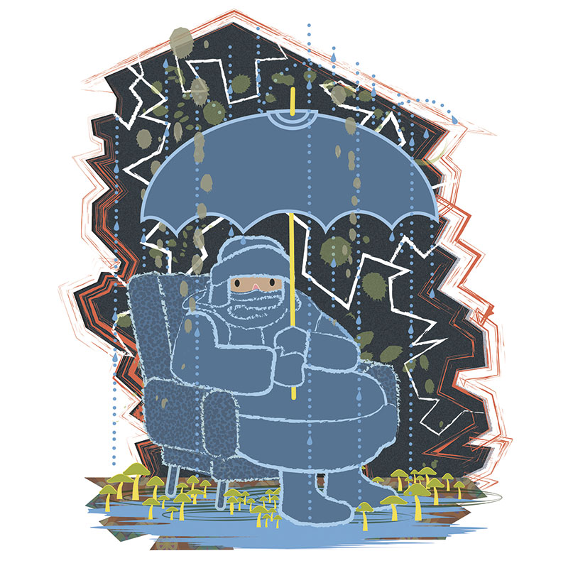 Illustration zur Unbewohnbarkeit der Wohnung Illustration zur Unbewohnbarkeit der Wohnung