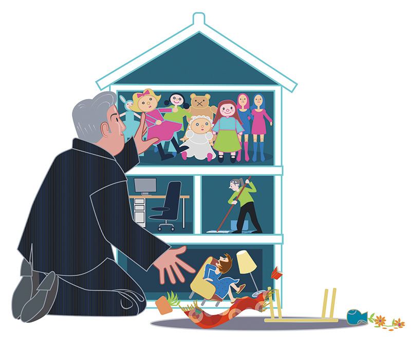 Illustration: Puppenhaus Illustration: Puppenhaus