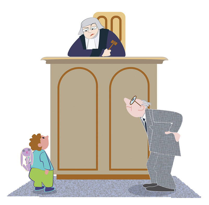 Illustration: Zeugenvernehmung Illustration: Zeugenvernehmung