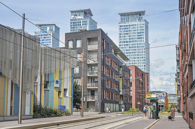 Moderne Wohntürme in Helsinki Moderne Wohntürme in Helsinki