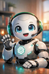 KI-generierte Chat-Figur KI-generierte Chat-Figur