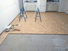 Einbau von Trittschallplatten