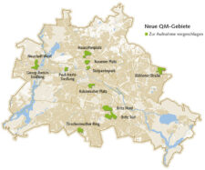 Karte ,Neue QM-Gebiete'