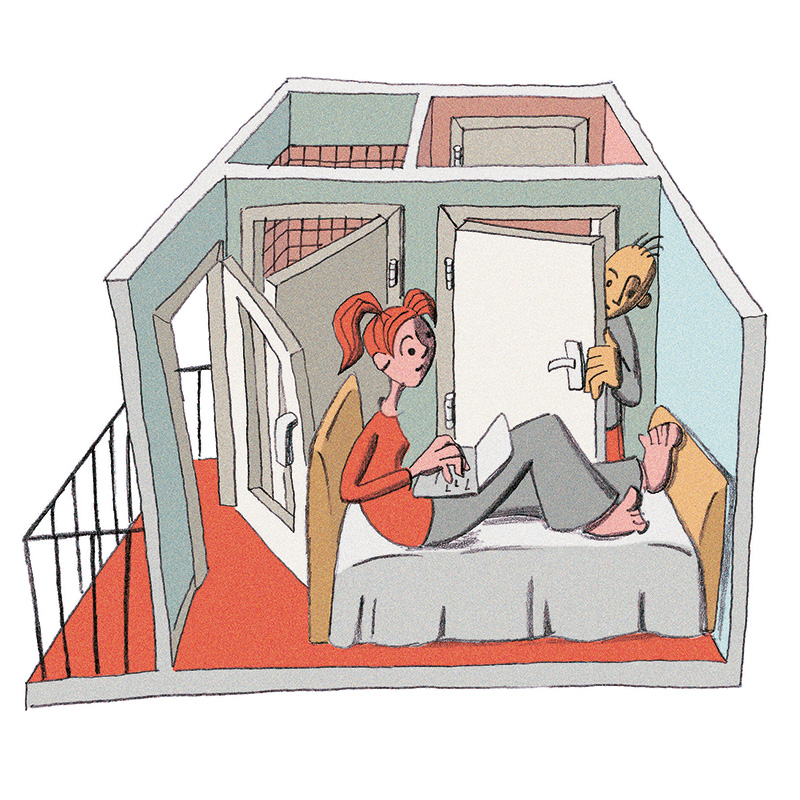 Illustration zur reduzierten Wohnfläche Illustration zur reduzierten Wohnfläche