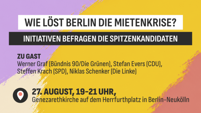 Wahlforum der Mietenbewegung