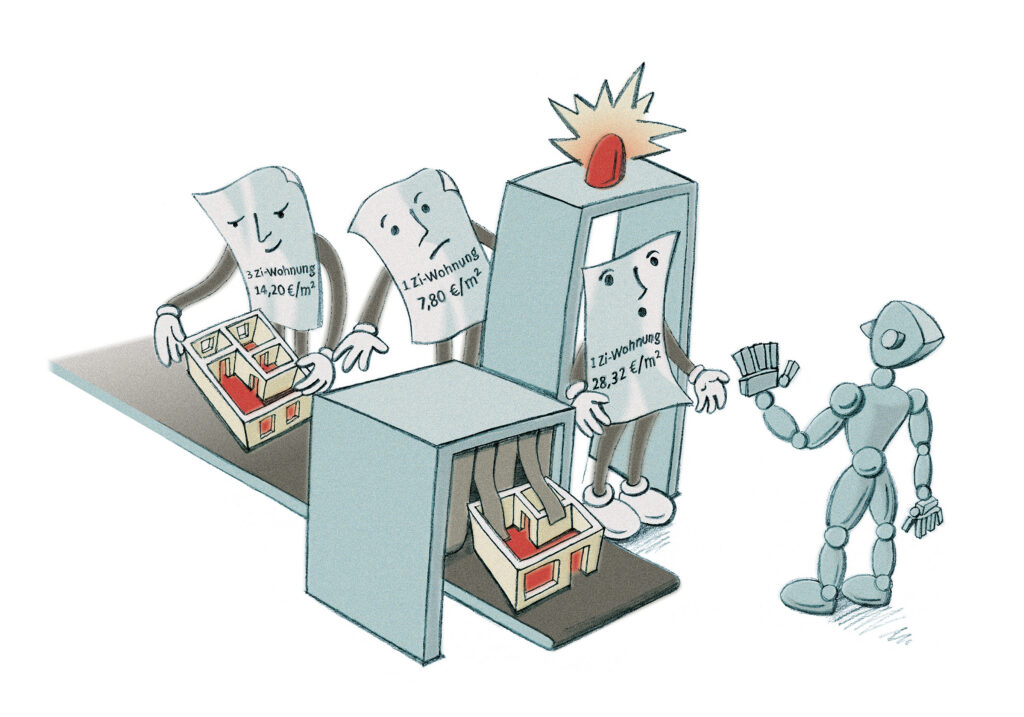 Illustration zum Mietenscan Illustration zum Mietenscan
