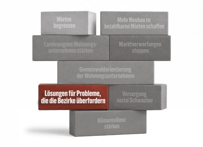Wahl-Thema Lösungen für Probleme, die die Bezirke überfordern
