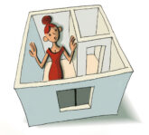 Illustration: kleine Wohnung