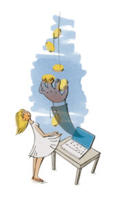 Illustration zum erhofften Geldsegen